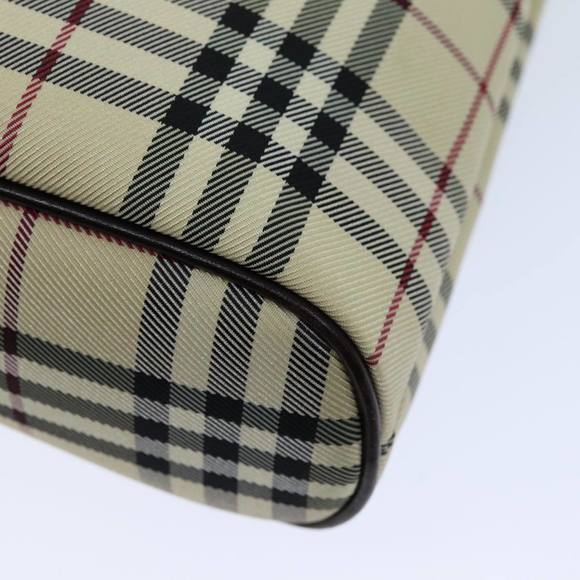 BURBERRY Nova Check Hand Bag Canvas Beige Auth ep4500 - Picture 12 of 16
